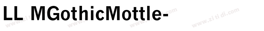 LL MGothicMottle字体转换